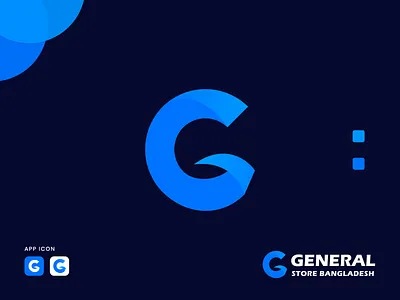 General Store Logo Design app design app designer brand brand identity branding branding design clean ecommerce g letter g logo graphicdesign logo logo designer logodesign modern modern logo ui