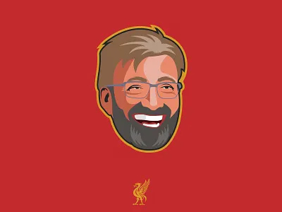Jurgen Klopp Badge Design badge design digital art esports graphic design illustration illustrator logo photoshop vector