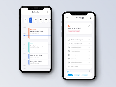 Meeting List app app concept clean color colorful concept dashboard design design app illustration inspiration iphone lists meeting mobile style task today ui ui design