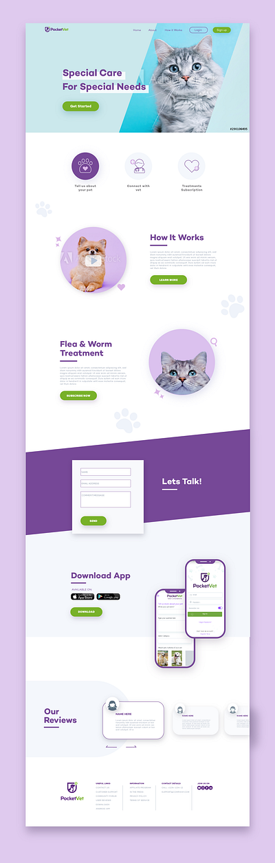 pet website uxui design branding designer inspiration uxui webdesign website