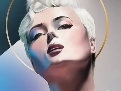 Modern Madonna digital lighting modern painting photoshop study