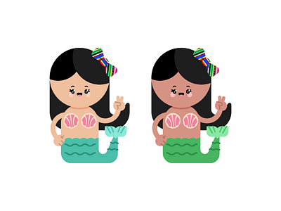 Concha Mermaid bread character concha culture cute kawaii mermaid mexican