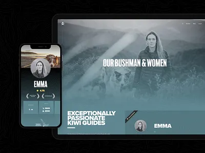 Bushman Tours – Profiles app ecommerce ui ux web app wordpress
