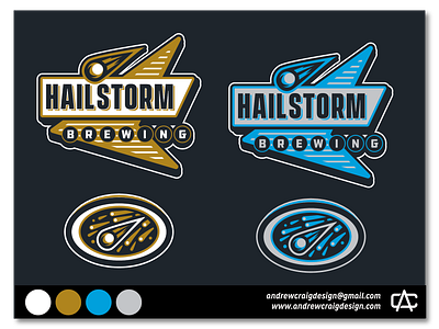 Hailstorm Brewing Rebranding brand branding design graphic design icon logo logo design vector