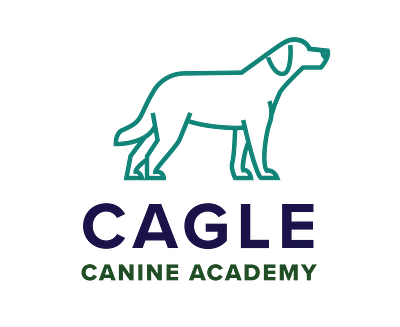 Cagle Canine Academy Logo branding design logo vector