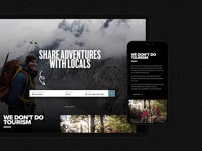 Bushman Tours – Homepage app ecommerce ui ux web app wordpress