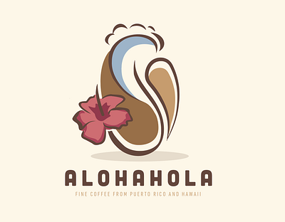 AlohaHola Coffee bean coffee hibiscus surf