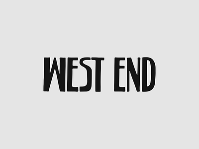 West End, ATL atlanta branding font georgia hand done hand drawn hand lettered hand type lettering logo logo design typeface typography vintage west end