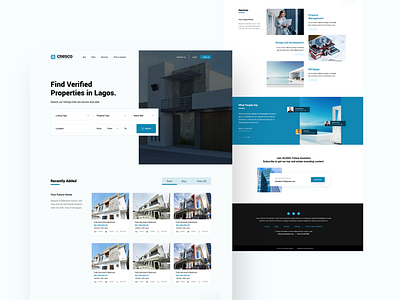 Real Estate Website UI