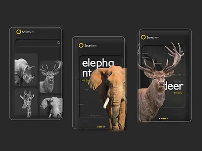 Animals App Concept animal animals app app desgin app design dark design gallery interface maps ui ui design user interface ux design visual design web design