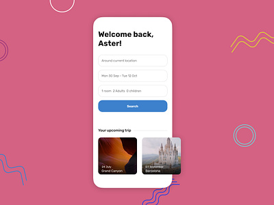 Travel app screen booking hotel ios app design travel travel agency travel app travel app design travelling trip