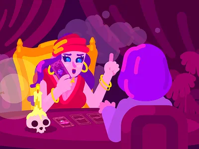 Tarot art artist character cute design flat girl illustration illustration art illustrator tarot card