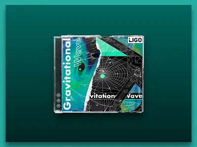 Gravitational Wave black blackhole cd distortion einstein futurism gravitational gravity illustration ligo space star technology vector wave