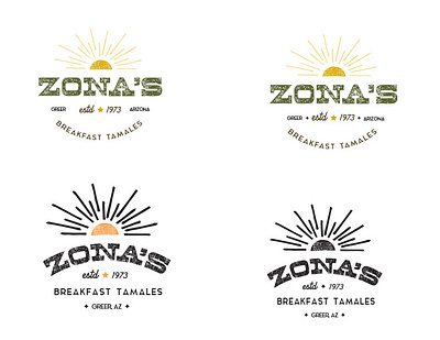 Zona's Breakfast Tamales - concepts branding design graphic design