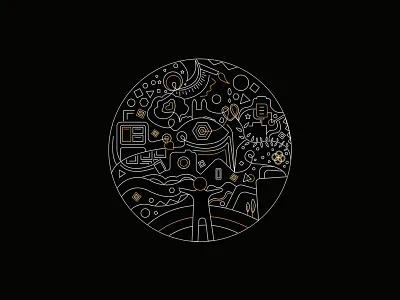 Outline Story - Line Illustration artistic artwork book cover book illustration design digital 2d digitalart dribble graphic illustration story visual art