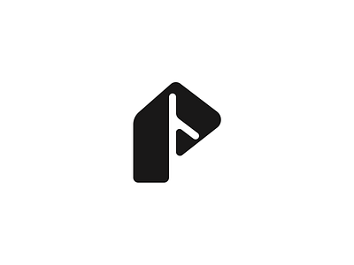 Letter P brand branding design elegant letter logo logotype mark minimalism minimalistic modern p sign typography