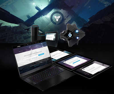 Destiny + Alexa Product Support UX activision alexa branding bungie destiny email game gamification ghost graphic icon iconography logo mobile modern product promo ux web design