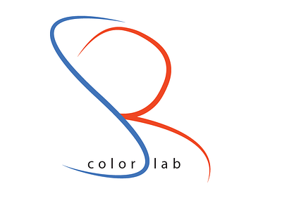 SR Color lab LOGO design letter mark logo logo logo design concept typography