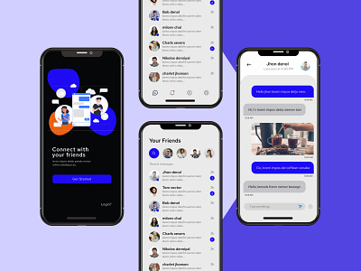 messanging app design app app concept app design app ui app ui ux application application concept application design concept ui interface ui kit uidesign uiux uiuxdesigner