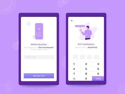 Registration & OTP UI clean ui design figma design layout design mobile app design mobile ui neebaldesign otp product design registration form uidesign uiux uiuxdesign