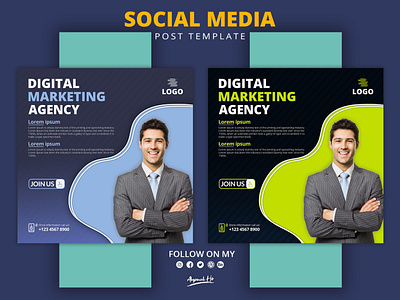 Digital marketing social media banner template. advertising corporate web banner