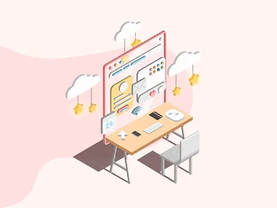 Isometric Illustration icons illustration isometric illustration isometry vector