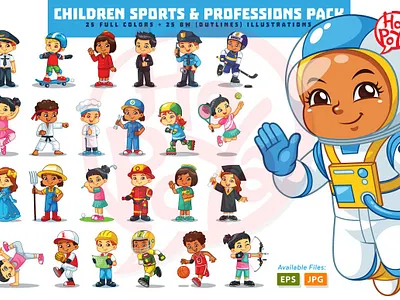 Children Sports & Professions Pack