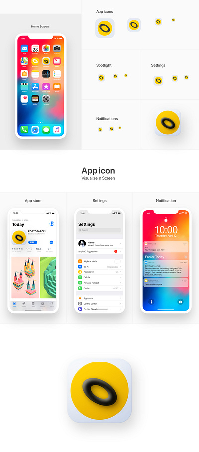 Post O Parcel App icon Design for App Store Play Store app design app icon branding app store icon apple apple store brand styl delivery service icon e bright colors icon design icons identity ios app iphone ui screen mobile app design parcel app icon parcel icon post o parcel app icon design