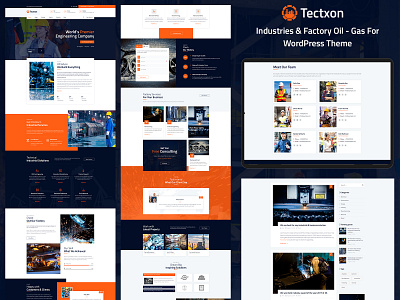 Tectxon - Industry & Factory WordPress Theme blog design business corporate ecommerce ecommerce design industrial website industry responsive responsive design wordpress design wordpress development wordpress theme