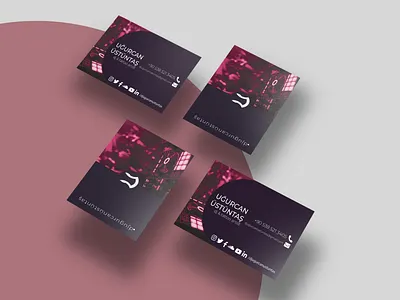 DJ Uğurcan Üstüntaş Business Card branding business card business card design businesscard design logo logotype type typography