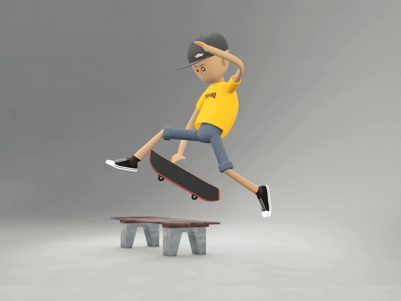 Jump blender3d design eevee jump skate