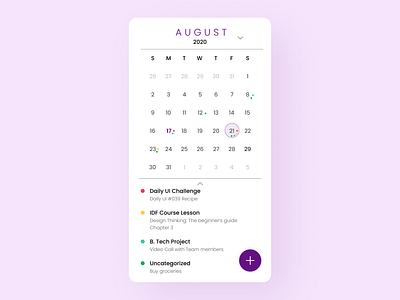 Daily UI 038 calendar app design calendar calendar app calendar design dailyui dailyui038 task manager ui uidesign uiux ux