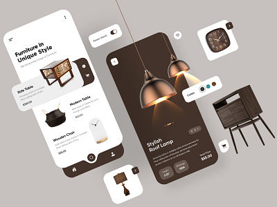 Furniture Mobile app UX UI Design app interface minimal mobile mobile app mobile apps mobile ui mobileapp mobileappdesign ui ui design uiux ux ux ui design