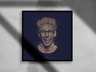 Self-taught baker digital painting fineart illustration lineart portrait portrait art portrait illustration portrait painting scribble scribble art scribbles