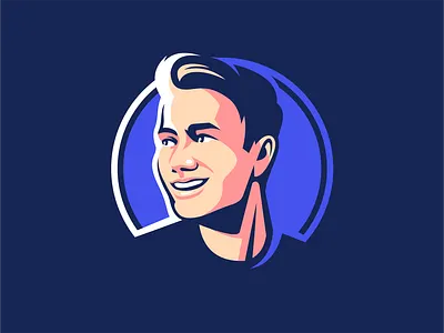 Portrait design face faces illustration man portrait vector