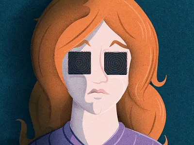 Watching too much TV. bristol conceptual conceptual illustration editorial editorial art editorial illustration eyes freelance illustrator health health illustration illustration illustration art illustrator magazine illustration science and technology woman