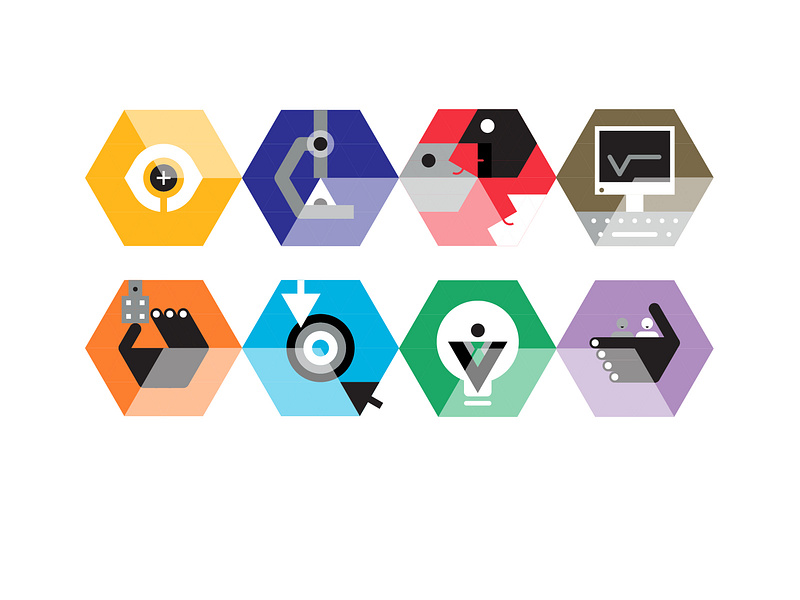 Iconography for Harvard Business Review iconography illustration infographics logo vector