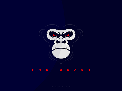 The Beast adobe illustrator animal vector beast beast mode creative design design design inspiration design of the day flat gorilla illustration illustrator ux vector