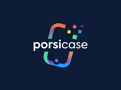 porsi case brand branding case design dribbble logo logo mark logodesign phone phone case store unique logo vector