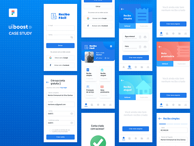 App Recibo Fácil - Case Study app app ui brasil brazil ui ui design ui ux uiboost uidesign uiux