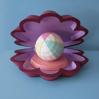 Enjoy the summer! beach beach ball paper papercraft seashell shell