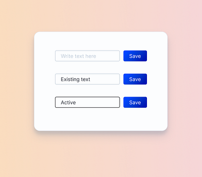Text Input States component design design system gradients input rounded corners text input