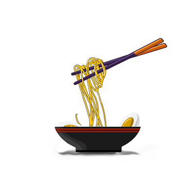 RAMEN design illustraion ramen