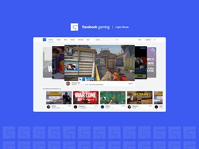 Facebook Gaming • Light | Dark mode adobe xd adobexd adobexduikit app design apple dailyui design dribbble facebook gaming live ninja spotify streaming twitch youtube
