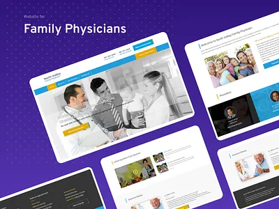 Family Physicians allergy docotrs graphics design healthcare medical patient photoshop physical physicians practitioner ux design