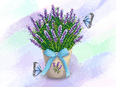 embroidery design design embroidery embroidery design illustration lavander pixelart