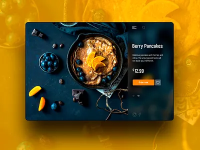 Berry Pancakes design uidesign uiux web design webdesign website