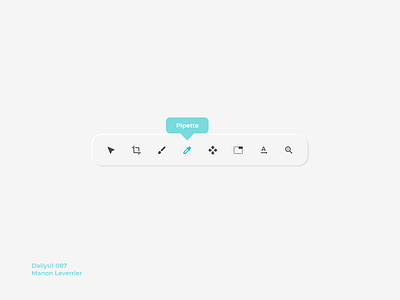 DailyUI 087 Tooltip 087 87 application daily 100 challenge daily ui daily ui 087 dailyui dailyui 087 design desktop mobile tool toolbar toolkit tools tooltip ui