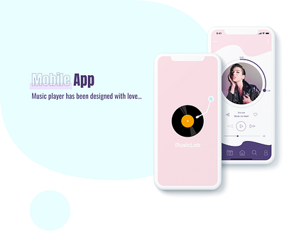 Mobile App app apple design mobile mobile ui music app music player ui