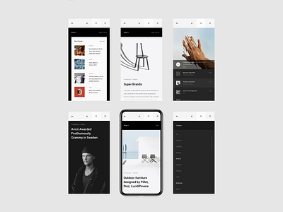 A+ eCommerce Platform adaptive clean concept creative design efir minimal mobile ui ux web website